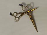 FANCY SCISSORS FOR PROFESSIONAL BARBERS [SIZE: 6"]