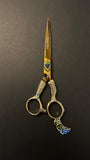 FANCY SCISSORS FOR PROFESSIONAL BARBERS [SIZE: 6"]